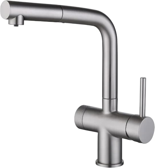 Смеситель для кухни Emar Steel ЕС - 7026 Satin