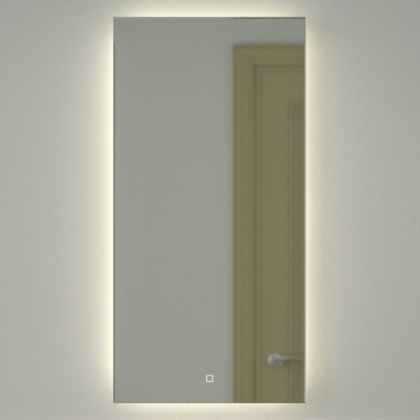 Зеркало Defesto Glow DF 2505S 50х100 с LED-подсветкой, 4 500 K, сенсорный выключатель