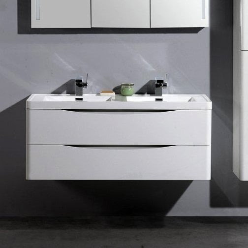 Тумба под раковину без столешницы BelBagno Ancona-N 120  bianco lucido подвесная