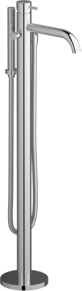 Напольный смеситель для ванны с душем IB Rubinetterie Milanotorino EMT399CC, chrome
