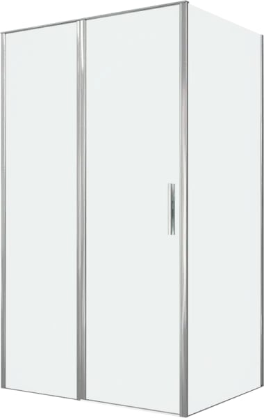 Душевой уголок Allen Brau Priority 120x90, профиль хром, стекло прозрачное