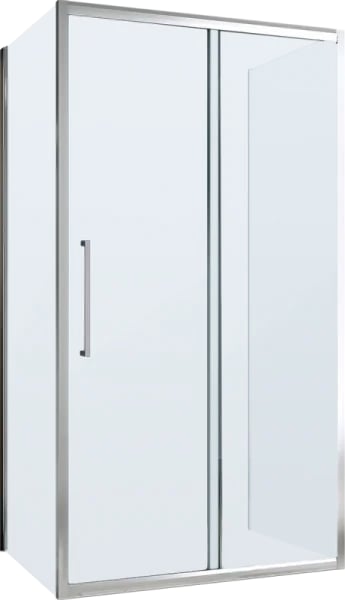 Душевой уголок Abber Schwarzer Diamant AG30110MH-S50M-S50M 110x50, профиль хром, стекло матовое