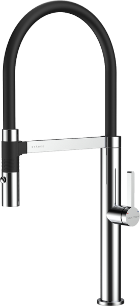Смеситель для кухни Paulmark Leader Le214101-CR, с гибким изливом, хром