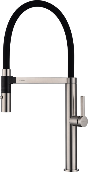 Смеситель для кухни Paulmark Leader Le214101-NI с гибким изливом, никель