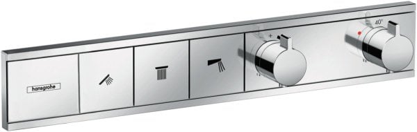 Термостатический смеситель встраиваемый Hansgrohe RainSelect 15381000, для душа, хром