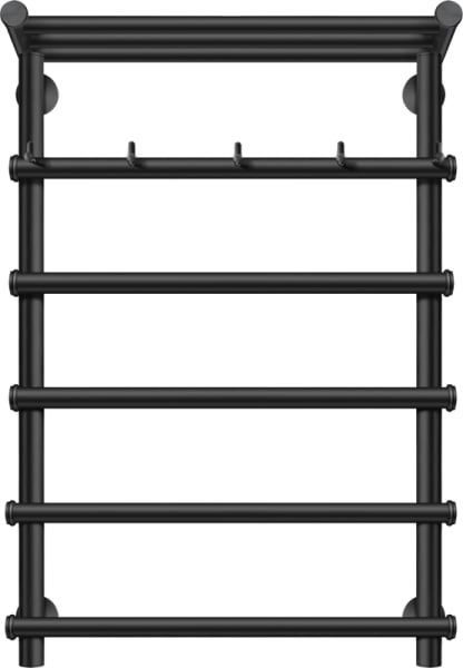 Полотенцесушитель электрический Secado Турин 1 КСП 80x60, черный, L