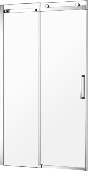 Душевая дверь в нишу AQUAme AQM4201F-12 120 см, профиль хром, стекло прозрачное