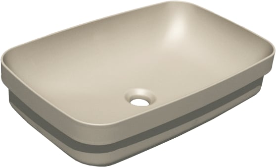Раковина Kerasan Tribeca 514381 60x38 см, nocciola