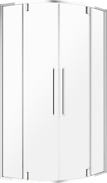 Душевой уголок AQUAme AQM7101-8 80х80, профиль хром