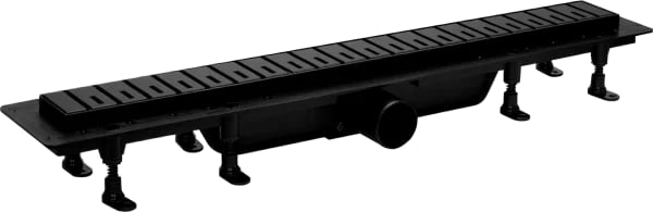 Душевой трап (лоток) Plastbrno DESIGN 6 SZA6550 с решеткой и опорами, черный