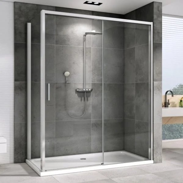 Душевой уголок Abber Komfort AG93170-S92 170x90, профиль хром, стекло прозрачное