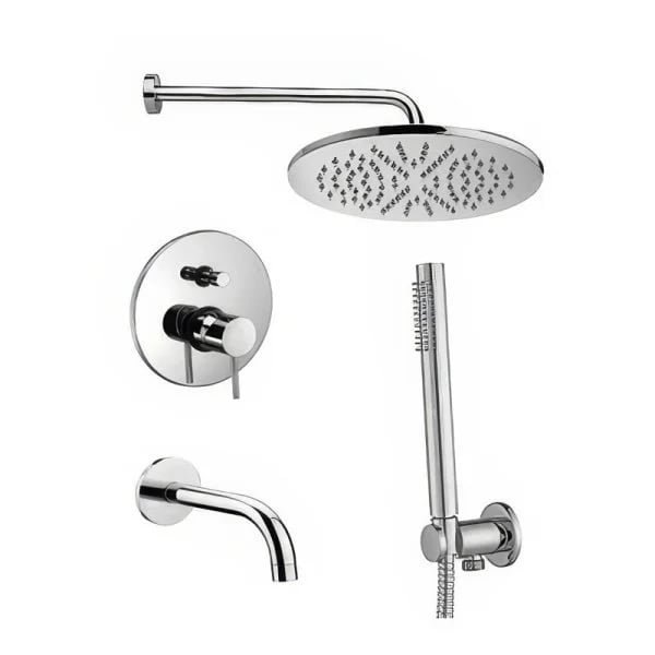 Душевой комплект Paffoni Light KITLIG019CR139, С ВНУТРЕННЕЙ ЧАСТЬЮ, хром