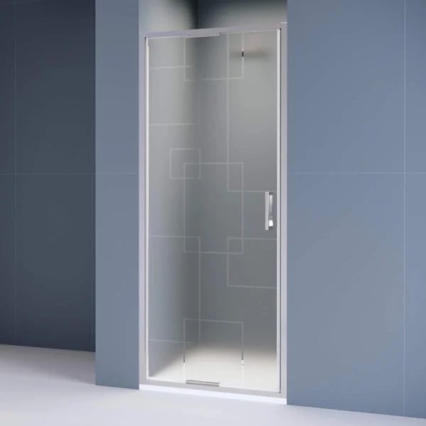 Душевая дверь в нишу RGW Stilvoll SV-05 80 см, профиль матовый хром, стекло smart line matt