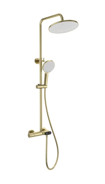 Душевая стойка Wonzon & Woghand MUSE Corno WW-B2091-A-BG, брашированное золото