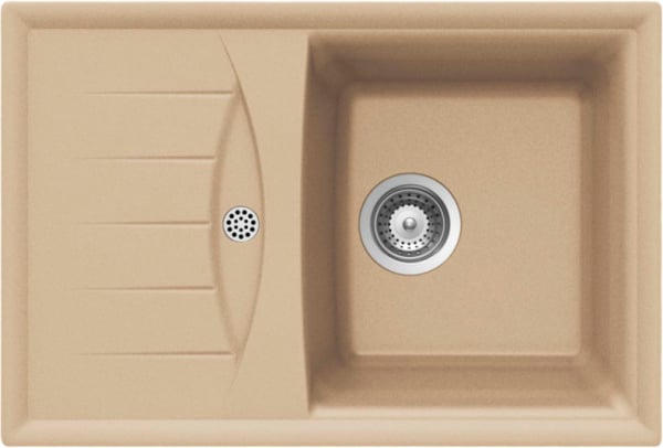 Мойка кухонная Schock Genius 45D Small (D-100S) Cristalite лунный камень
