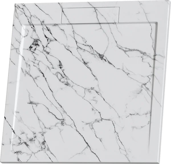 Поддон для душа RGW Stone Tray STL MW 80x80, белый мрамор