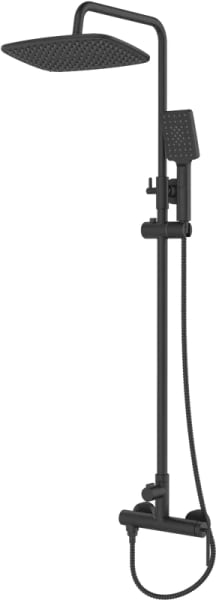 Душевая стойка BelBagno Acqua ACQUA-DOCM-NERO, черный матовый