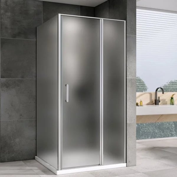 Душевой уголок Abber Sonnenstrand AG04100MS-S85M 100x85, профиль хром, стекло матовое