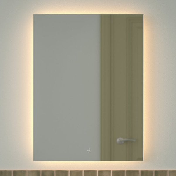 Зеркало Defesto Glow DF 2517S 60х80 с LED-подсветкой, 3000 K, сенсорный выключатель