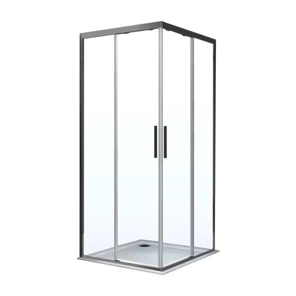 Душевой уголок Vincea Soft VSS-3SO100CLGM 100x100, профиль хром, стекло прозрачное