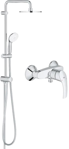 Душевая стойка Grohe Eurosmart New 124410, со смесителем, хром