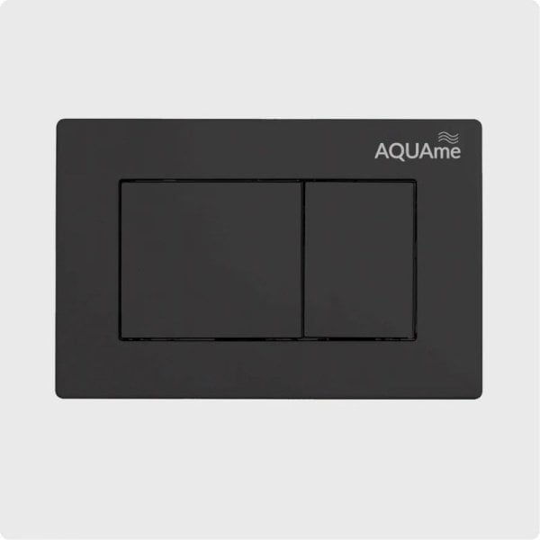 Кнопка смыва для унитаза AQUAme AQM4102B пластик, цвет черный