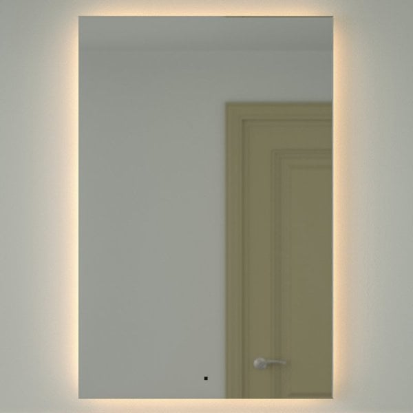 Зеркало Defesto Glow DF 2520R 80х120 с LED-подсветкой, 3000 K, инфракрасный выключатель