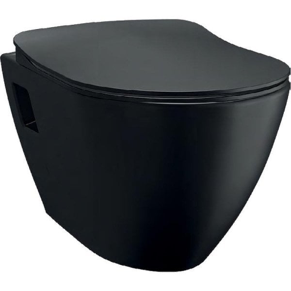 Чаша для унитаза подвесного Creavit Terra TP325-00SM00E-0000 черный матовый
