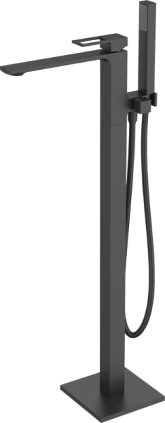 Напольный смеситель для ванны с душем BelBagno Luce FMT NERO, С ВНУТРЕННЕЙ ЧАСТЬЮ