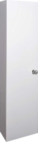Шкаф-пенал для ванной Armadi Art NeoArt белый с ручкой Crystal хром