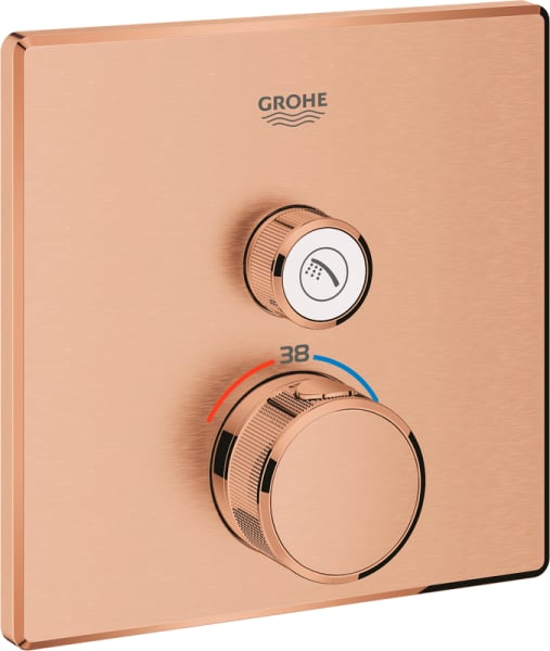 Термостатический смеситель встраиваемый Grohe Grohtherm SmartControl 29123DL0 для душа, теплый закат