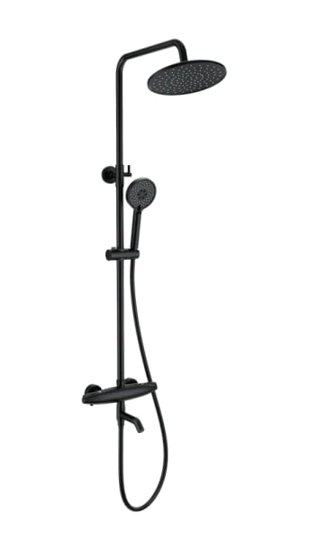 Душевая стойка Wonzon & Woghand CAPSULE WW-B3031-A3-MB, матовая черная