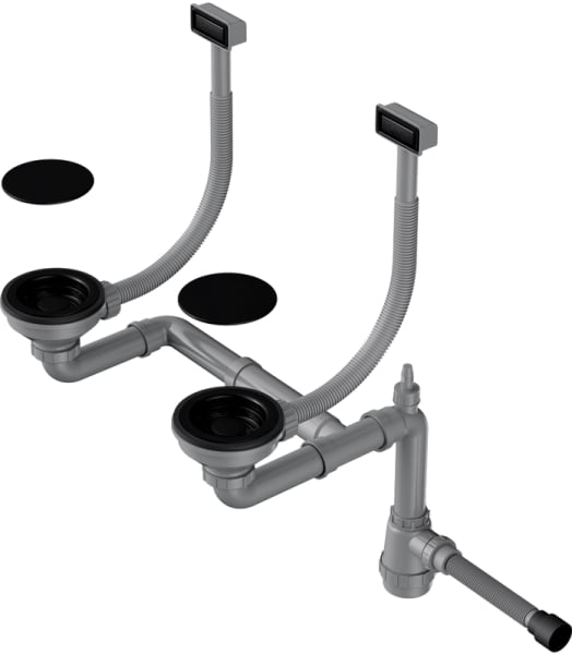 Сифон для мойки Omoikiri WK-2C-GB графит