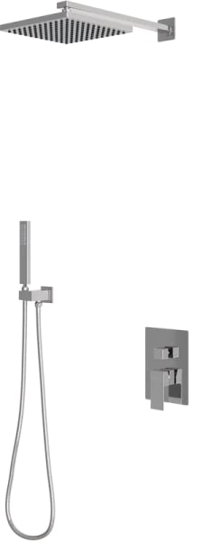 Душевой комплект Berges Figure 2S 071031, С ВНУТРЕННЕЙ ЧАСТЬЮ, хром