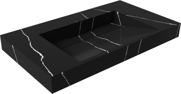 Раковина Armadi Art Flat Nero Marquina 80