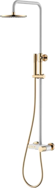 Душевая стойка Boheme Stick 128-WG.2, white touch gold
