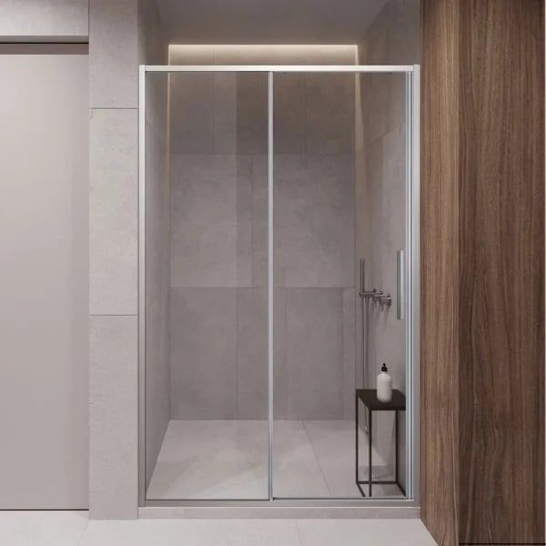 Душевая дверь в нишу Vincea Slim-U VDS-2SU120CL 120 см, профиль хром, стекло прозрачное