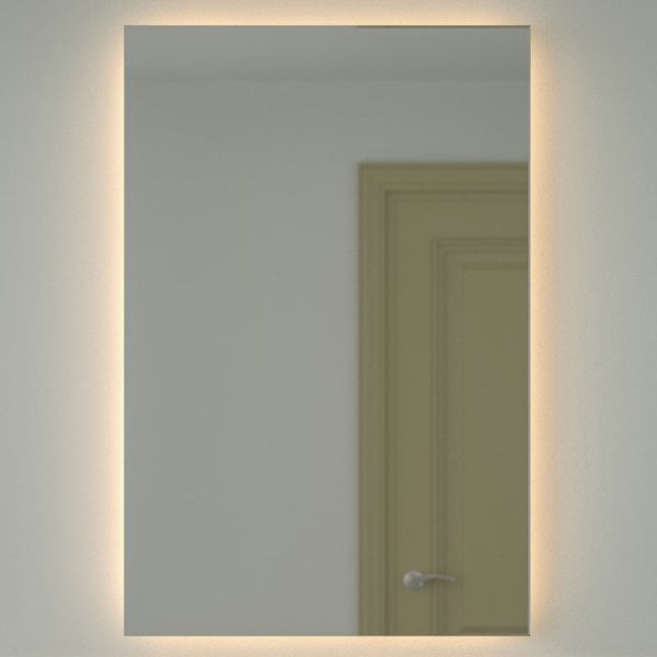 Зеркало Defesto Glow DF 2520 80х120 с LED-подсветкой, 3000 K, без выключателя