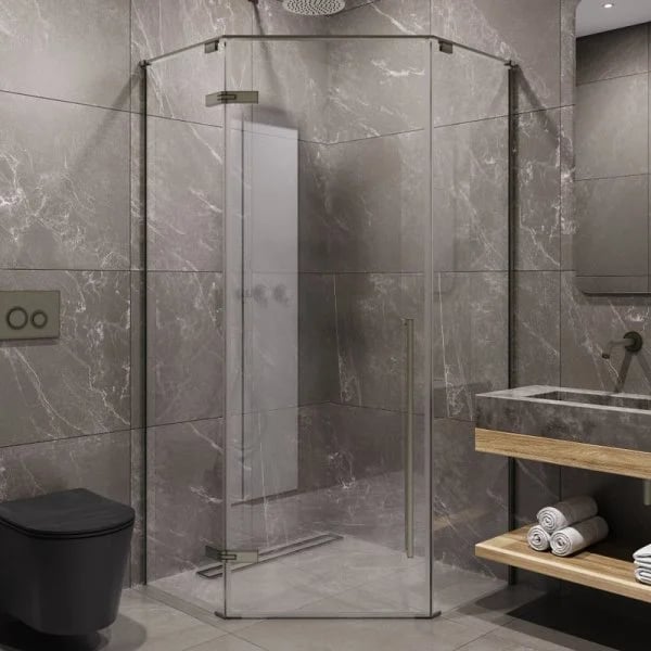 Душевой уголок Timo TTSSP-90/13C-8 90x90 см, профиль никель, стекло прозрачное