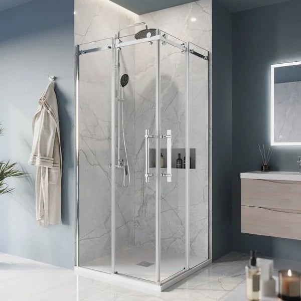 Душевой уголок BelBagno Marino -A-2-90-C-CR профиль хром