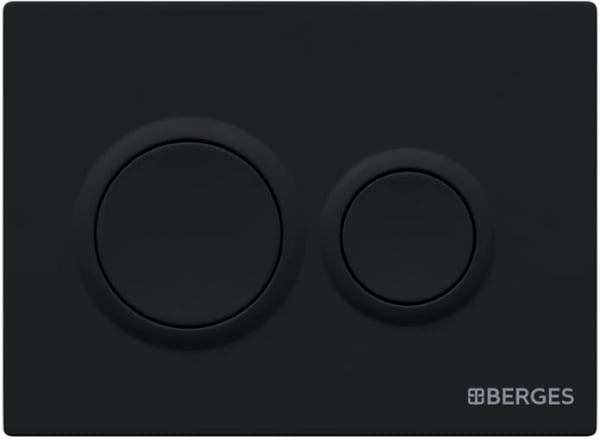 Кнопка смыва Berges Novum O5 soft touch черная