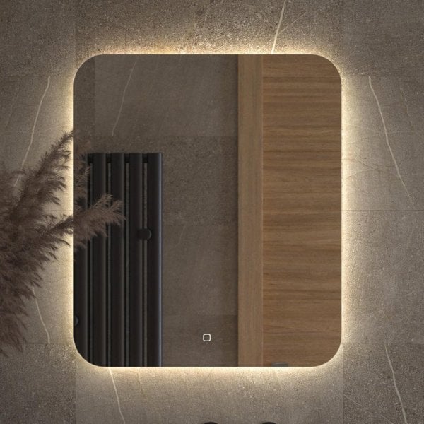 Зеркало Defesto Opti DF 2806S 60х70 с LED-подсветкой, 4500К, сенсорный выключатель