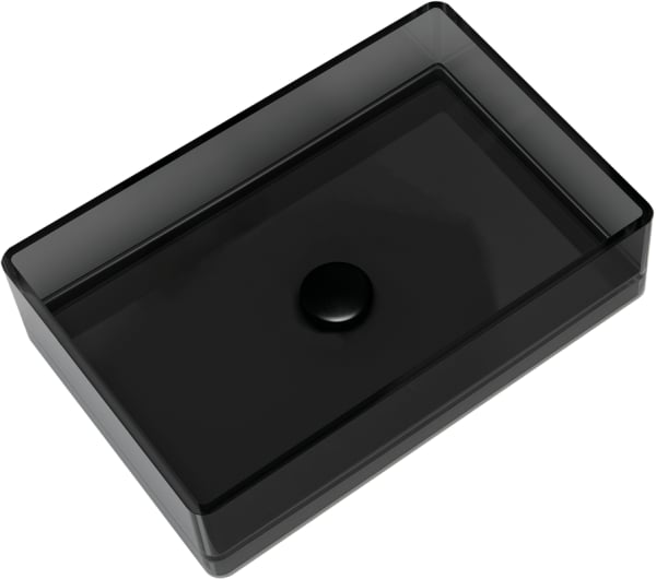 Накладная раковина Abber Kristall AT2803Onyx черная