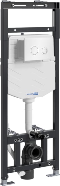 Система инсталляции для унитазов Wasserkraft Alme 15TLT.010.ME.WH01, с кнопкой смыва белой