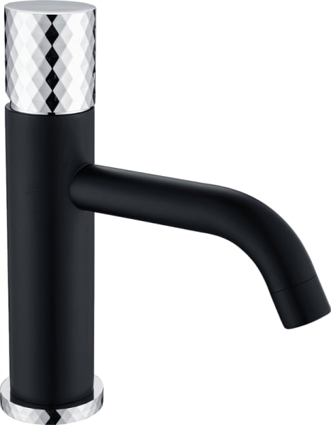 Смеситель для раковины Boheme Stick 121-BCR black diamond chrome
