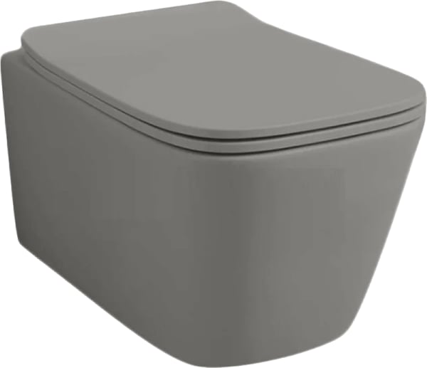 Чаша для унитаза подвесного ArtCeram A16 Rimless ASV003 15 00, grigio oliva