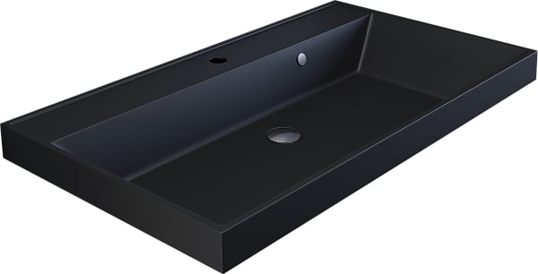 Мебельная раковина Uperwood Classic Quartz 293020634 100 см, матовая черная, уголь