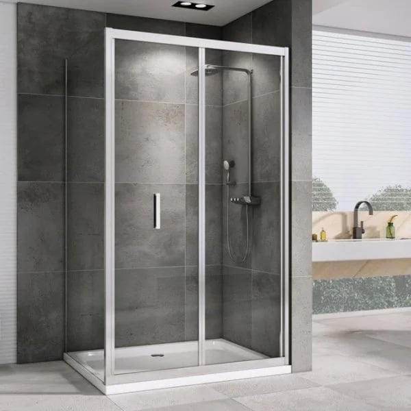 Душевой уголок Abber Sonnenstrand AG07090-S80 90x80, профиль хром, стекло прозрачное