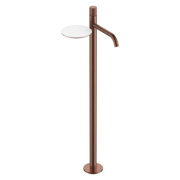 Напольный смеситель для раковины Boheme Stick 120-BRB.4 brushed bronze spirale