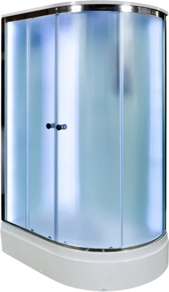 Душевая кабина DTO D272SL LED (120х80х220), средний поддон (27 см), профиль хром, стекло матовое (4 